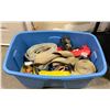 Image 1 : L1 - Box of Assorted Heavy-Duty Ratchet Straps, Tow Straps, and Tie-Downs