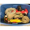 Image 2 : L1 - Box of Assorted Heavy-Duty Ratchet Straps, Tow Straps, and Tie-Downs