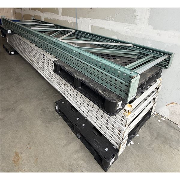 l1 - Group of 18 Assorted Racking Upright (12-Pcs Approx. 192" x 42" & 6-Pcs Approx. 192" x 37")