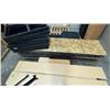 Image 4 : L1 - Group of Assorted Shelving Components Includes Slatted Wooden Boards (some 92" x 12", 95" x 24"