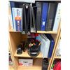 Image 4 : L1 - 3 Wooden Cubby Shelving Units (H84" x W18" Each) with Office Stationery and Supplies