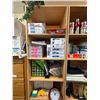 Image 2 : L1 - Filing Cabinet (W20"), 2 Wooden Cubby Shelving Units (H84" x W18" Each) with Office Stationery