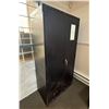 Image 1 : L1 - Black Metal Double-Door Storage Cabinet, H72" x W36"