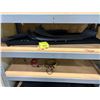 Image 4 : L2 - Contents of Shelves - Includes Castors, Floor Mats, Window Brush, Misc. Tesla Parts