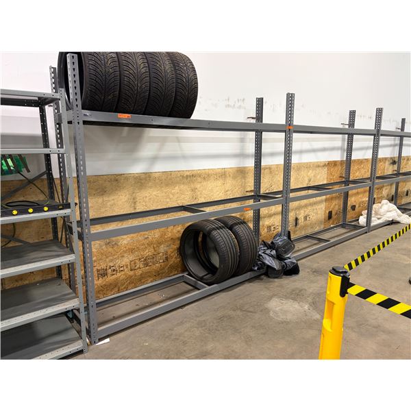 L2 - x2 Uline Steel Racks / 3 Shelf Each - 98x18.5x70"