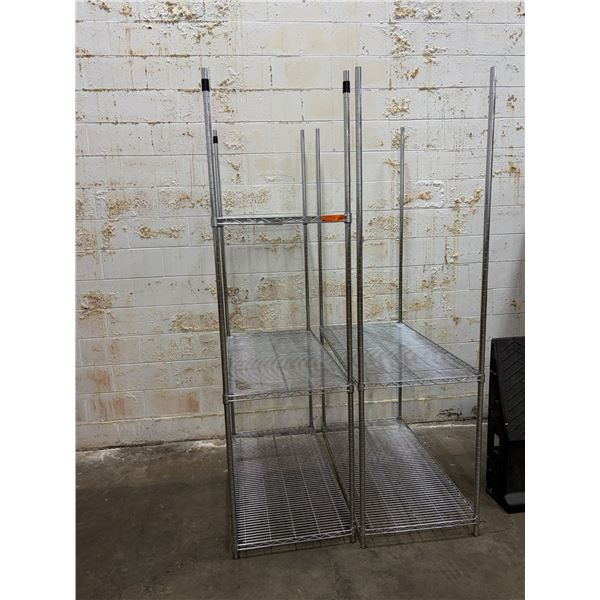 L2 - 2pc Wire Racking - 48x24x86" (5 Shelves Total)
