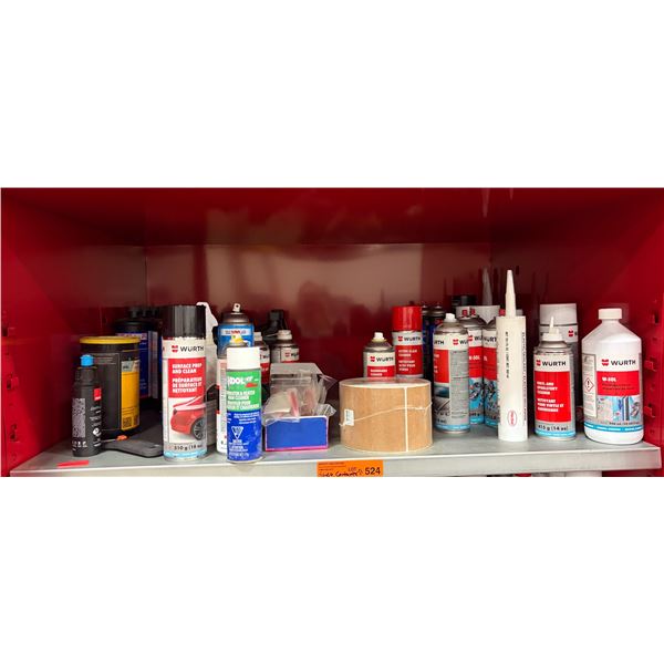 L2 - Shelf Contents - Misc. Wurth Commercial Detailing Products