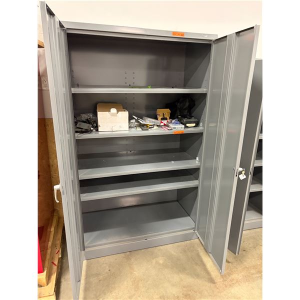 L2 - Metal Storage Cabinet - 48x24x78" - 4 Shelves (Grey)