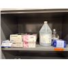 Image 1 : L2 - Shelf Contents - Disposable Latex Gloves, Isopropyl Alcohol, Hand Sanitizer