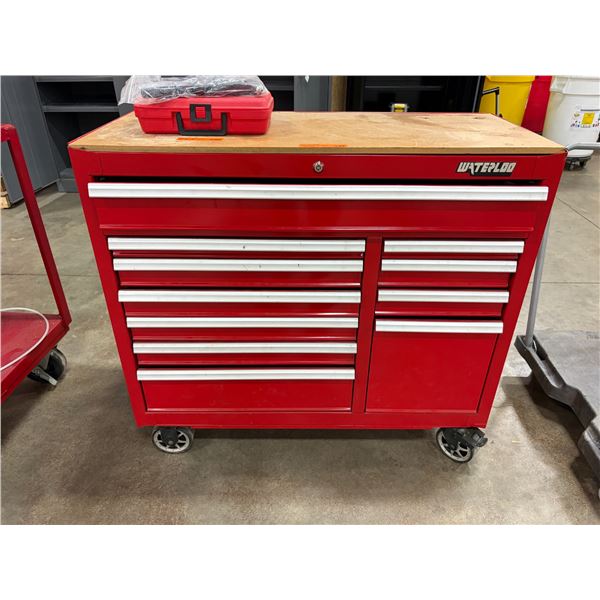 L2 - Waterloo Rolling Toolbox - 11 Drawer w/ Work Top - 41.5x18x38"