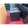 Image 3 : L2 - x2 Atlas BX 12v Batteries (Not Tested) & Bin w/ Tape & Disposable Gloves