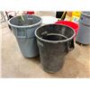 Image 1 : L2 - 4pc Group - Uline Rolling Garbage cans