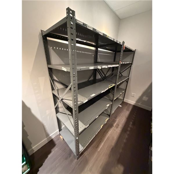 L2 - 2pc - Uline Model: 6138 Steel Rack (Heavy Duty) / 6 Shelf - 48.5x24x72"
