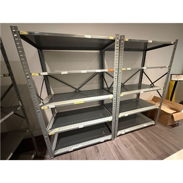 L2 - 2pc - Uline Model: 6138 Steel Rack (Heavy Duty) / 6 Shelf - 48.5x24x72"