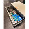 Image 2 : L2 - 2 Drawer Metal Filing Cabinet w/ Key + Contents