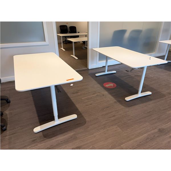 L2 - 2pc - Adjustable Height Office Tables (63x31.5")