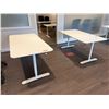 Image 1 : L2 - 2pc - Adjustable Height Office Tables (63x31.5")