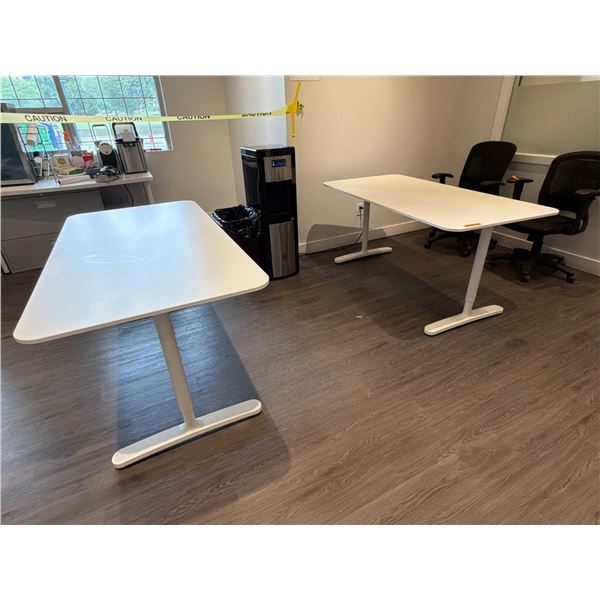 L2 - 2pc - Adjustable Height Office Tables (63x31.5")