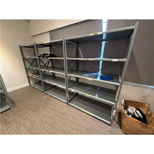 L2 - 3pc - Uline Model: 6138 Steel Rack (Heavy Duty) / 6 Shelf - 48.5x24x72"
