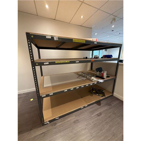 L2 - Heavy Duty Uline Steel Racking w/ 4 Shelves - 96x48x72"