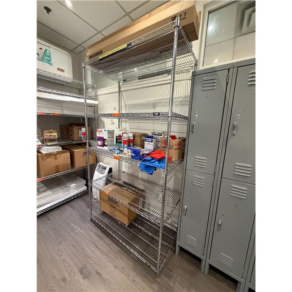 L2 - Uline Steel Wire Rack w/ 5 Shelves - 48x24x86"