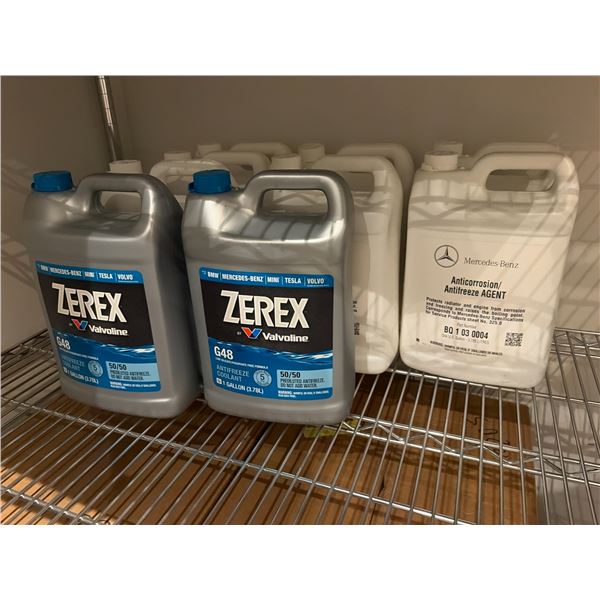 L2 - Group - (x7) Mercedes Benz Anti-Freeze (1 Gallon Each ) - Part # BQ-1-03-0004 & Zerex Anti-Free