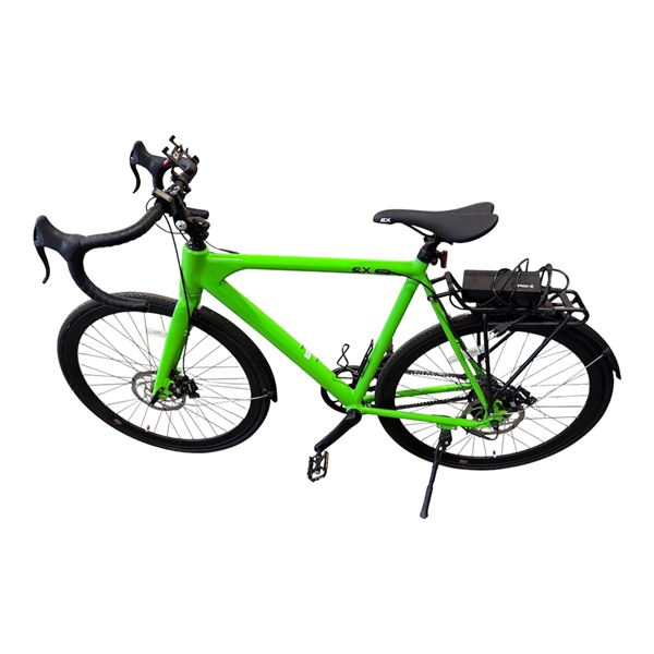 L1 - FLX Babymaker Stealth Electric Road Bike with Adapter Charger - Green