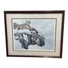 Image 1 : L1 - Gerald S Heath Signed Limited Edition Print "Snow Leopard", Numbered 104/1950, H17.5" x W21.5"