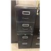 Image 1 : L1 - 2-Pcs File Cabinet with 2 Drawers, H29" x W18" Each