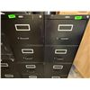 Image 3 : L1 - 2-Pcs Staples Brand File Cabinet with 4 Drawers, H52" x W18" Each