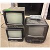 Image 1 : L1 - 3-Pcs Retro TVs - Emerson and 2-Pcs Citizen - As Is