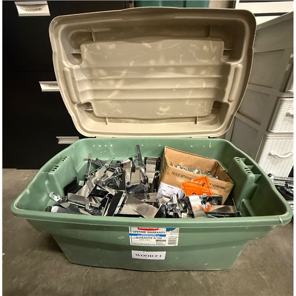 L1 - Box of Shelf Brackets and Mixed Metal Mounting Hardware