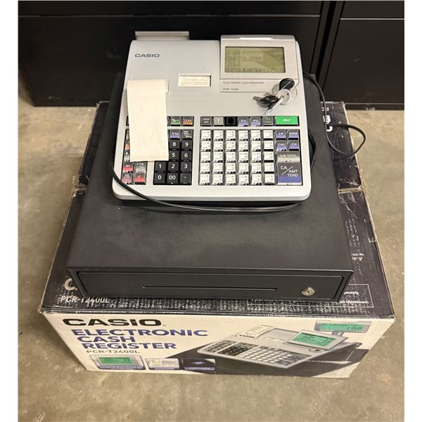 L1 - Casio PCR-T2400L Electronic Cash Register - with 1 extra scanner