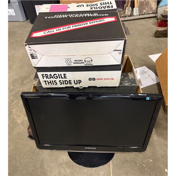 L1 - Mixed IT and Office Equipment - Samsung Monitor, Dell Optiplex Desktop, Nortel Network Switches