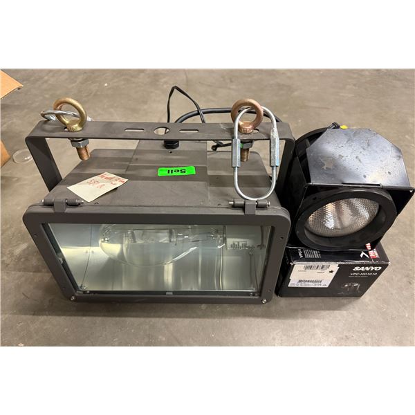 L1 - Industrial Lamp, Spotlight, Sanyo VPC-HD1010 Digital Movie Camera