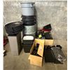 Image 1 : L1 - Assorted Plastic Storage Bins, Organizers, and Metal Office Containers