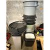 Image 3 : L1 - Assorted Plastic Storage Bins, Organizers, and Metal Office Containers