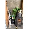 Image 1 : L1 - Assorted Office Decor - 2 Track Lighting Kits, Artificial Potted Plant, Rubber Mat Roll, and Mo