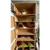 Image 1 : L1 - Custom Made New Bee Hive (32x16x26") and Multi-Shelf Wooden Storage Cabinet (H95" x W40")