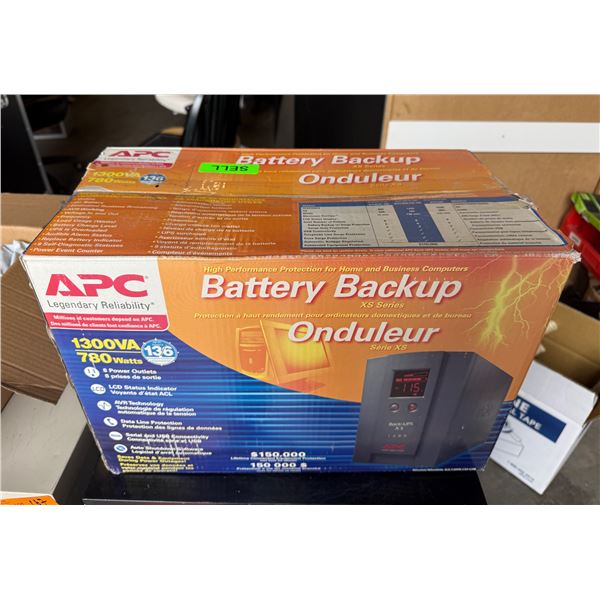 L1 - APC XS Series 1300VA / 780 Watts Battery Backup (In Box)