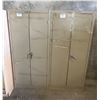 Image 1 : L1 - 2-Pcs Metal Double-Door Cabinets , H66" x W29" Each - some wear, as-is
