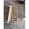 Image 3 : L1 - Group of Nursery Furniture - Spindle Rocking Chair, Vintage Wooden Crib, Metal Bed Frames, Vari