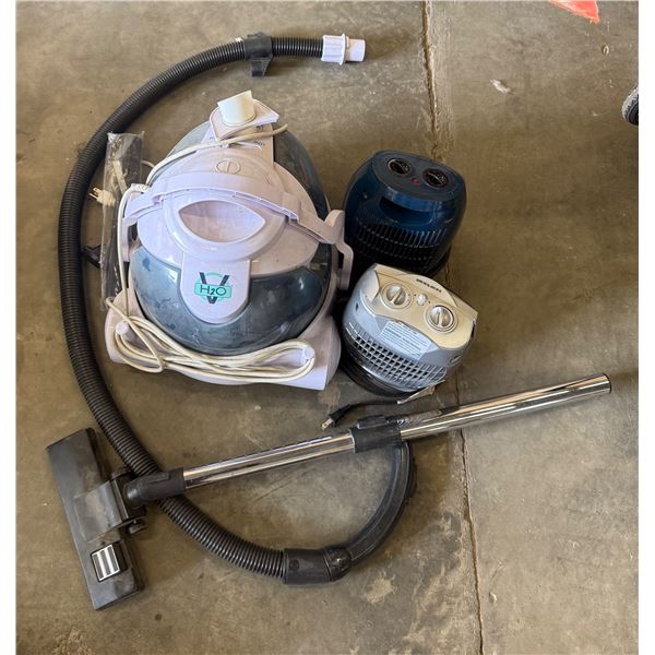 L1 - Water Filtration Vacuum Cleaner and 2 Portable Space Heaters