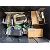 Image 2 : L1 - Uline Hand Truck, 2 New Humidity Controllers, Mixed Gadgets (As-is), and Group of Organizers 7 