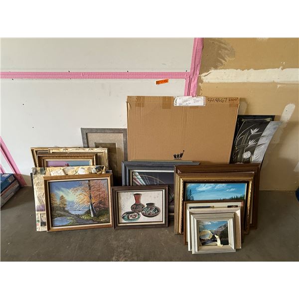 L1 - Group of 15+ Paintings and Prints, Various Sizes and Themes