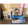 Image 1 : L1 - 4-Pcs Lot: Panasonic and Koss DVD/CD Player, Bodum French Press Coffee Maker, Mirror Gift Set