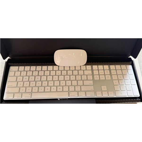 L1- Apple Wireless Magic Keyboard White (A1843) and Mouse (A1657) - Untested
