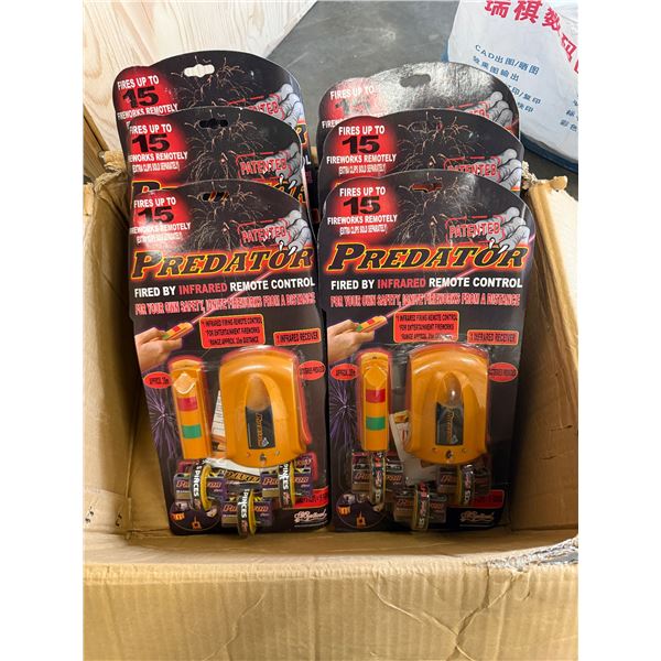 L1 - Group of 6 Fireworks Predator, Remote Control Infrared Firing System