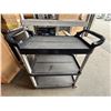 Image 2 : L1 - Multi-Tier Shelving Unit (72x35x23") and Rolling Service Cart