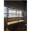 Image 2 : L1 - Metal Shelving Units, Approx. Upright 95" x Beams 48", Wooden Drawer Cabinet, Group of Fluoresc